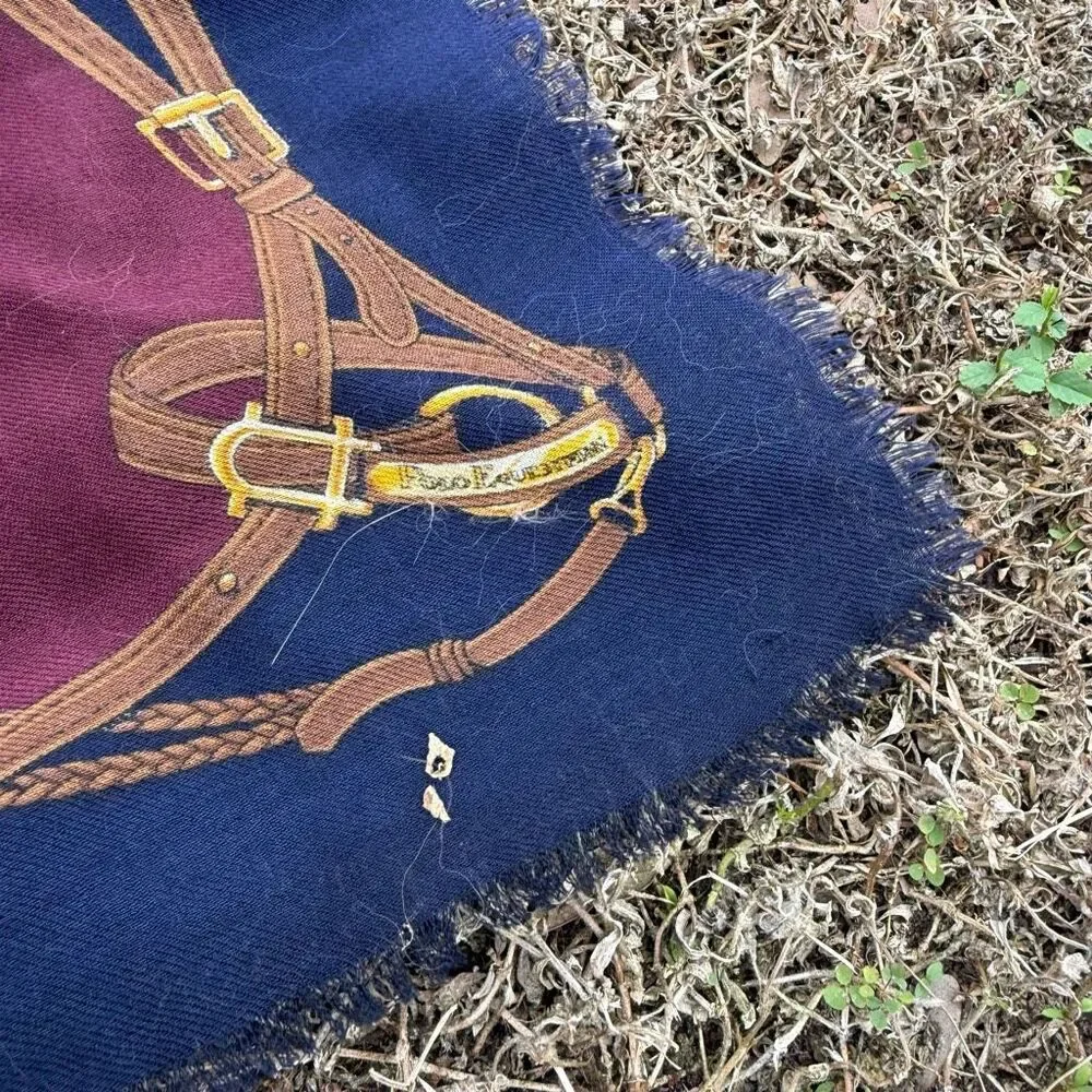 Polo Ralph Lauren Lambswool Equestrian Logo Scarf
